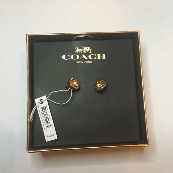 Coach Accessories - coach rose gold earrings